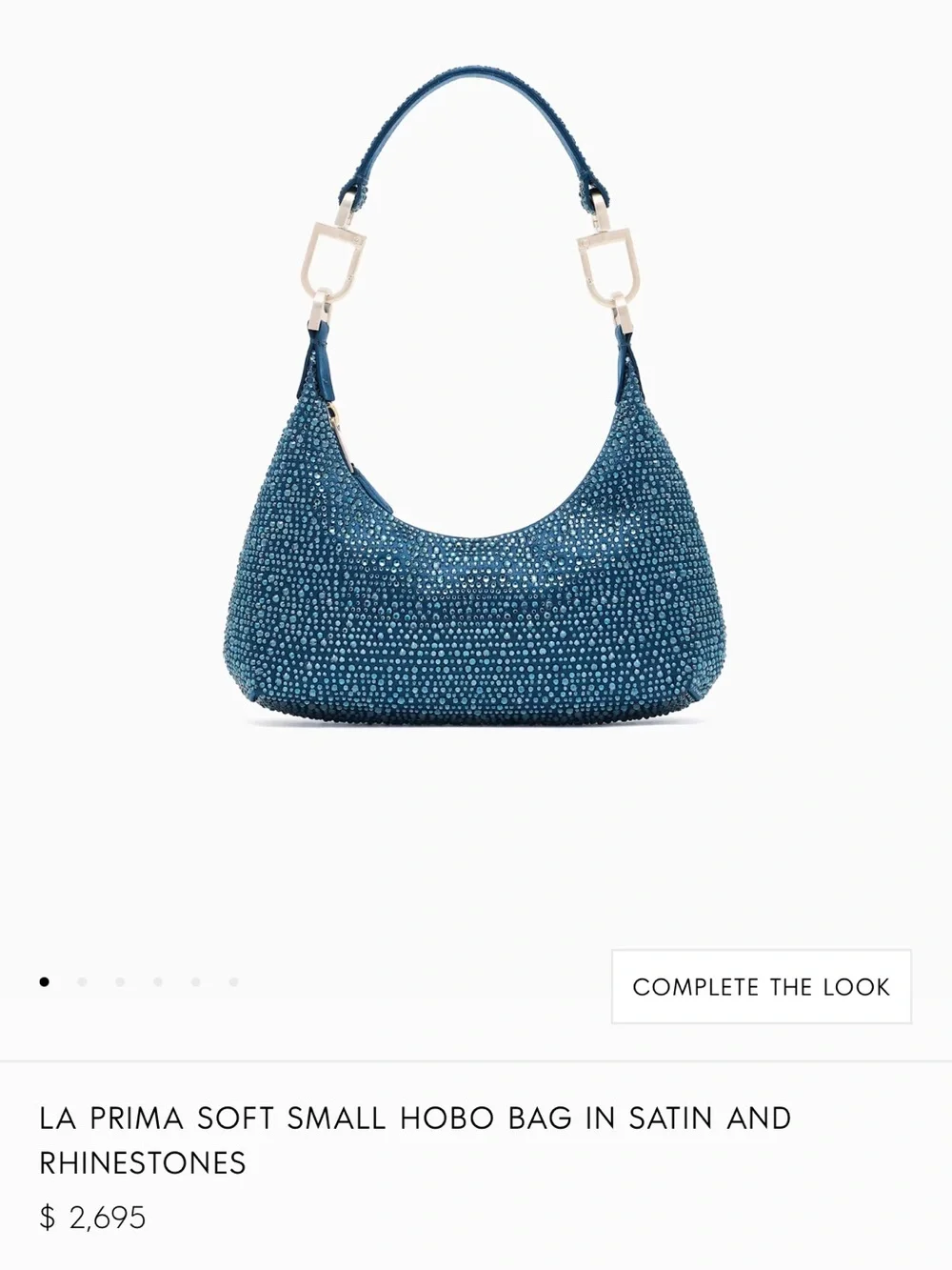 Giorgio Armani Black Crystal-Embellished Shoulder Bag